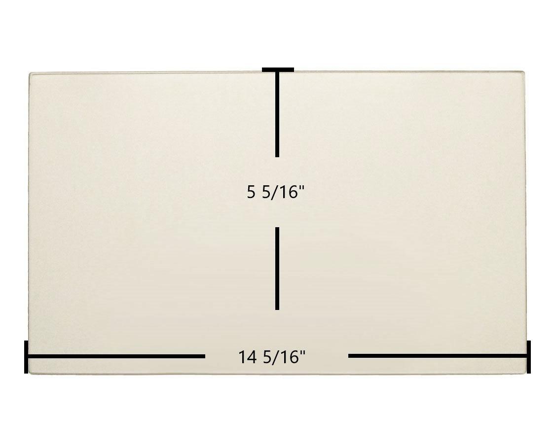 Dovre 2000 Standard Large, 2700 GLS Ceramic Glass Panel – 14 5/16" x 5 5/16" Replacement - Total Hearth