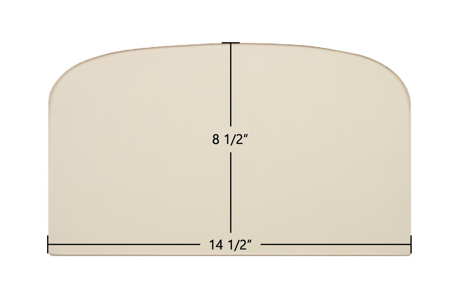 Dovre 400 Archtop Ceramic Glass Panel – 14 1/2" x 8 1/2" - Total Hearth
