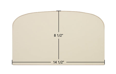 Dovre 400 Archtop Ceramic Glass Panel – 14 1/2" x 8 1/2" - Total Hearth