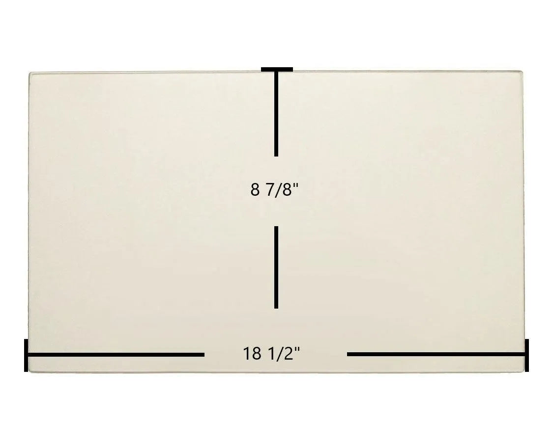 Dovre 310GX Ceramic Glass Panel – 18 1/2" x 8 7/8" Replacement - Total Hearth