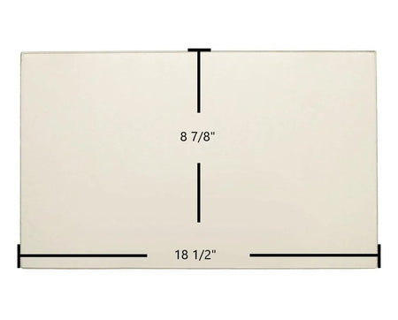 Dovre 310GX Ceramic Glass Panel – 18 1/2" x 8 7/8" Replacement - Total Hearth