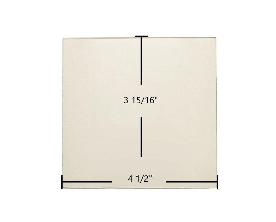 Dovre 2000 Mini Small, 1800 DV-GL01 Ceramic Glass Panel – 4 1/2" x 3 15/16" Replacement - Total Hearth