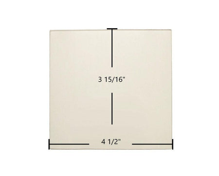 Dovre 2000 Mini Small, 1800 DV-GL01 Ceramic Glass Panel – 4 1/2" x 3 15/16" Replacement - Total Hearth