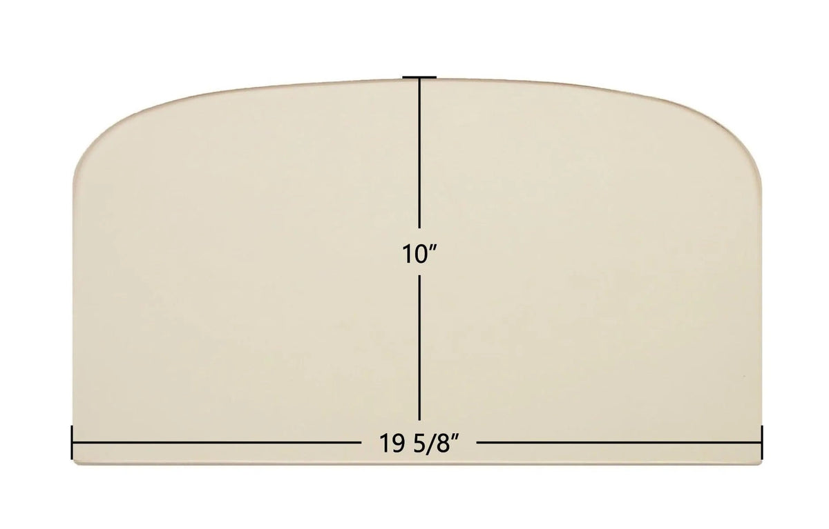 Dovre Aurora 700, DV750 Ceramic Archtop Glass Panel – 19 5/8" x 10" Replacement (24231A / 844-3470) - Total Hearth