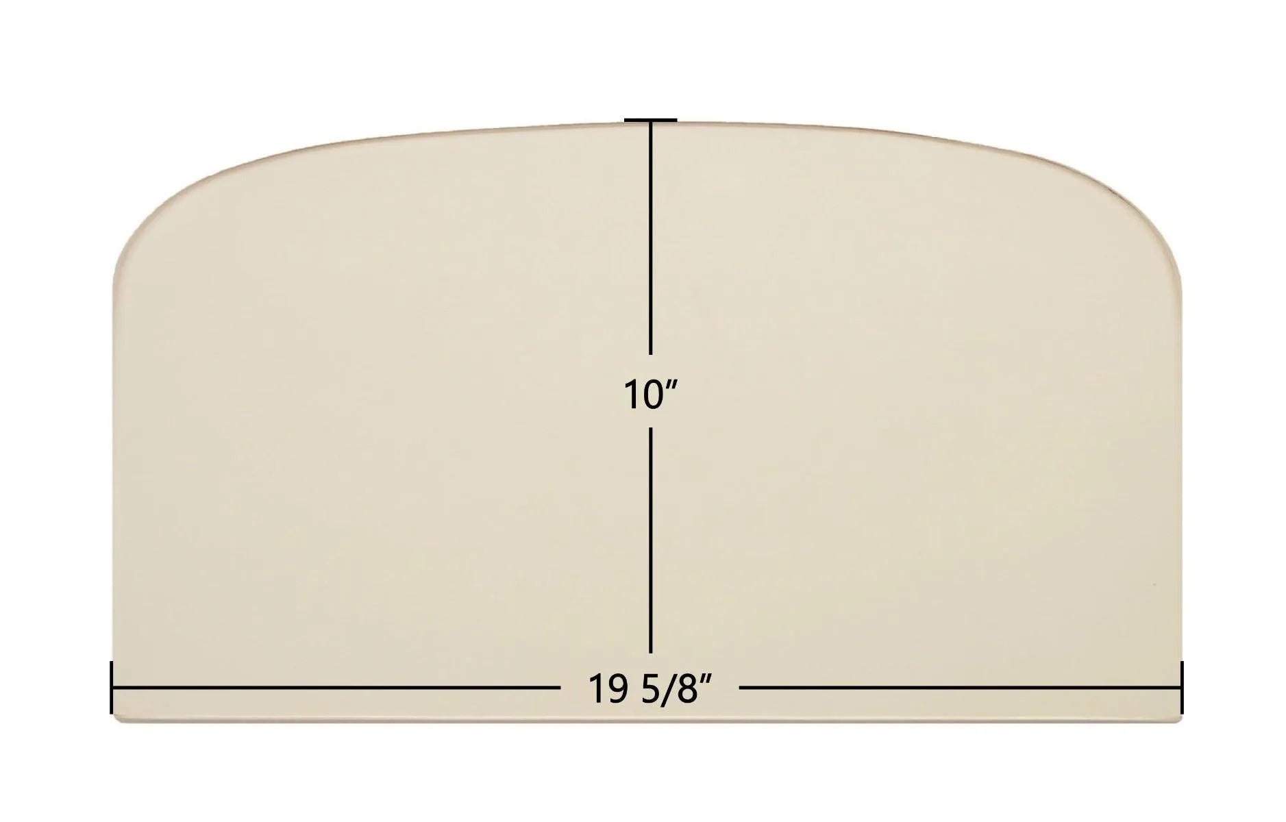 Dovre Aurora 700, DV750 Ceramic Archtop Glass Panel – 19 5/8" x 10" Replacement (24231A / 844-3470) - Total Hearth