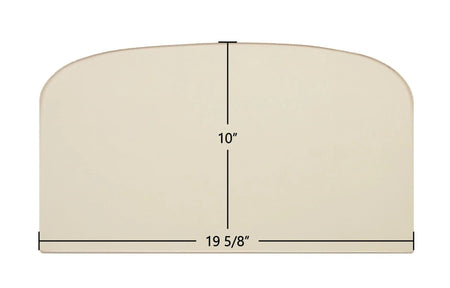 Dovre Aurora 700, DV750 Ceramic Archtop Glass Panel – 19 5/8" x 10" Replacement (24231A / 844-3470) - Total Hearth