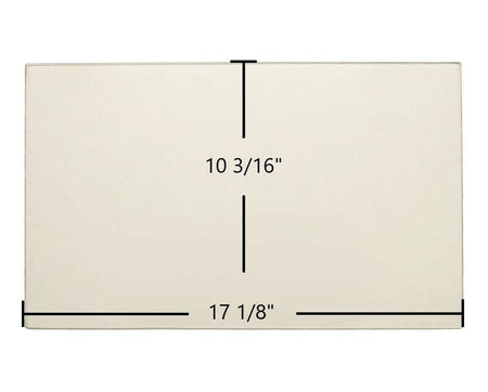 Drolet Ceramic Glass Panel – 17 1/8" x 10 3/16" Replacement for Classic, Siberian 1600/2000, HT2000, HT1600, Escape 1800, Escape 1400i, Eastwood 1800 (SE55103 / SE20009) - Total Hearth