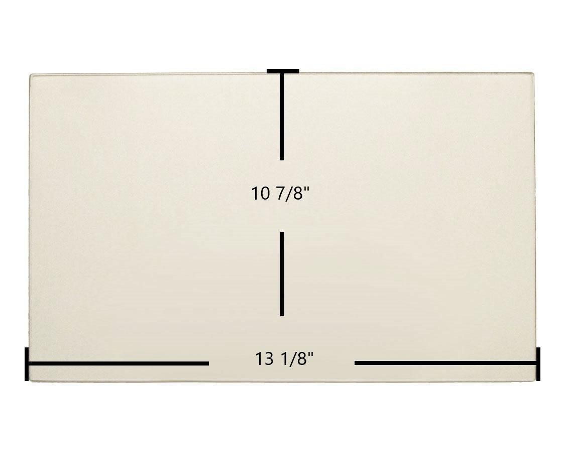 Drolet Tundra, Tundra II, Heatmax, Heatmax II, Heatpack Ceramic Glass Panel – 13 1/8" x 10 7/8" Replacement (SE513512) - Total Hearth