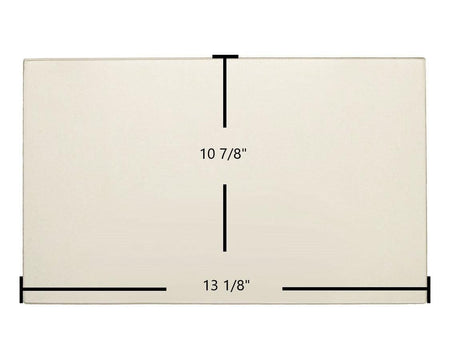Drolet Tundra, Tundra II, Heatmax, Heatmax II, Heatpack Ceramic Glass Panel – 13 1/8" x 10 7/8" Replacement (SE513512) - Total Hearth