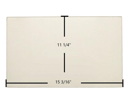 Drolet Ceramic Glass Panel – 15 3/16" x 11 1/4" Replacement for Austral, Azimuth, Baltic, Legend, Myriad Series (SE30080) - Total Hearth
