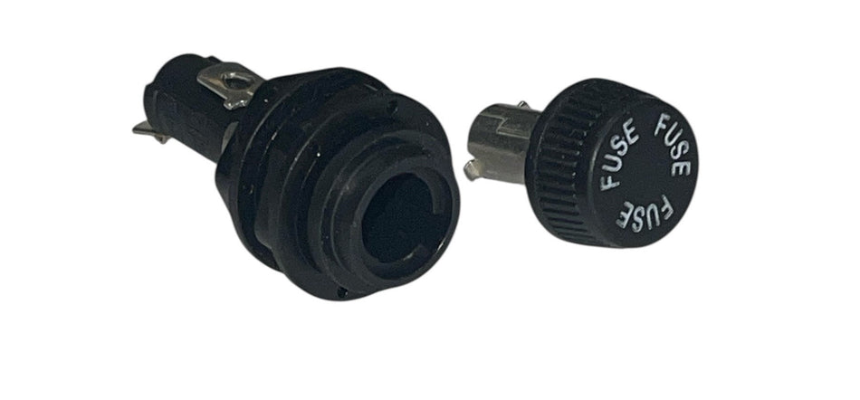 Fuse Holder (HTB-221) – Black Inline Panel-Mount for Pellet & Corn Stoves - Total Hearth