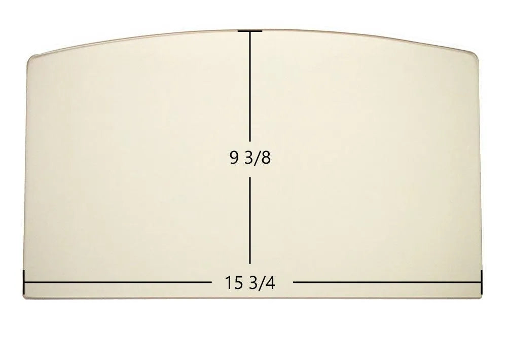 Earth Stove 1001HT, 1002HT, 1002HTL, 1002-0, Insert 2002 Ceramic Archtop Glass Panel – 15 3/4" x 9 3/8" Replacement (G1002-7-1) – For Doors with Concealed Hinges - Total Hearth
