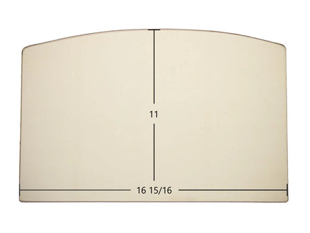 Earth Stove BV500C, BV400C, 1800HT, 2800HT, BV450C, 1900HT-M, BV400, BV400-2 Ceramic Archtop Glass Panel – 16 15/16" x 11" Replacement (G400-7) - Total Hearth