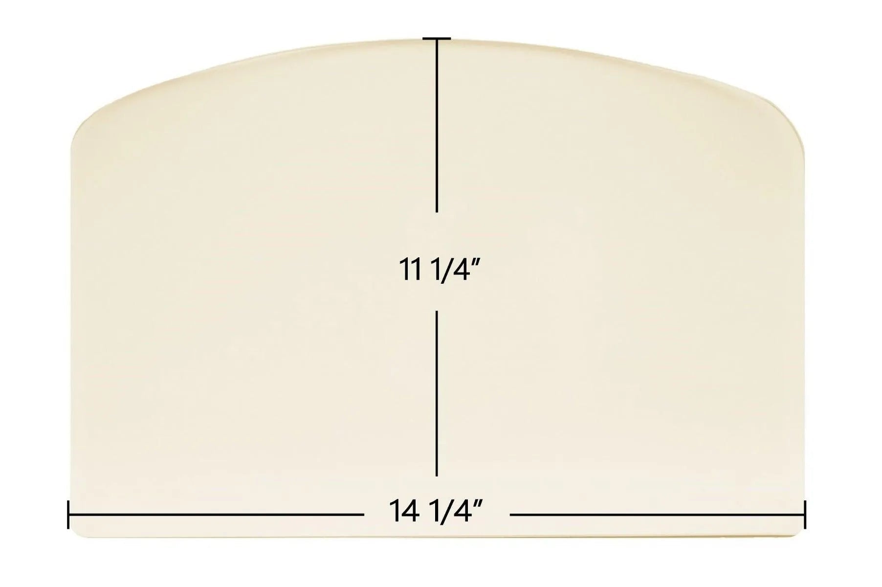 Earth Stove 1900HT Ceramic Archtop Glass Panel – 14 1/4" x 11 1/4" Replacement (37033) - Total Hearth