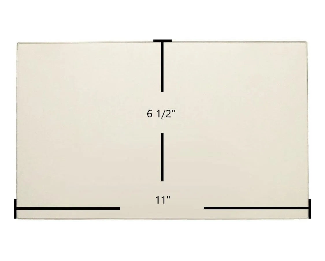 Earth Stove 906, 1002B, 1002 Series Side Ceramic Glass Panel – 11" x 6 1/2" Replacement (G1002-1) - Total Hearth