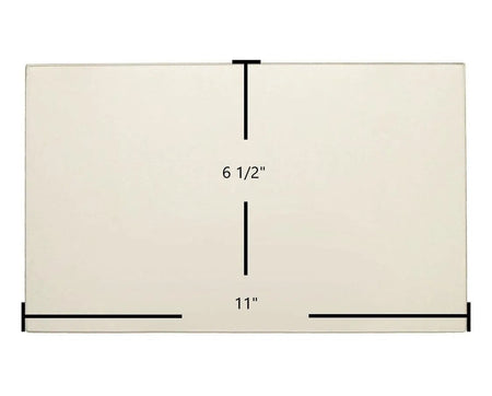 Earth Stove 906, 1002B, 1002 Series Side Ceramic Glass Panel – 11" x 6 1/2" Replacement (G1002-1) - Total Hearth