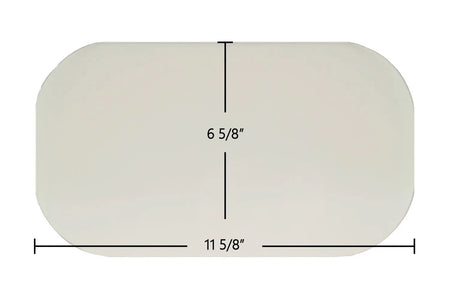 Earth Stove Oval Ceramic Glass Panel – 11 5/8" x 6 5/8" Replacement (ES-Oval) - Total Hearth