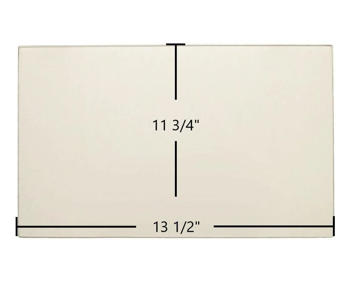 EasyFire EF5001U-B Ceramic Glass Panel – 13 1/2" x 11 1/4" Replacement (110499) - Total Hearth