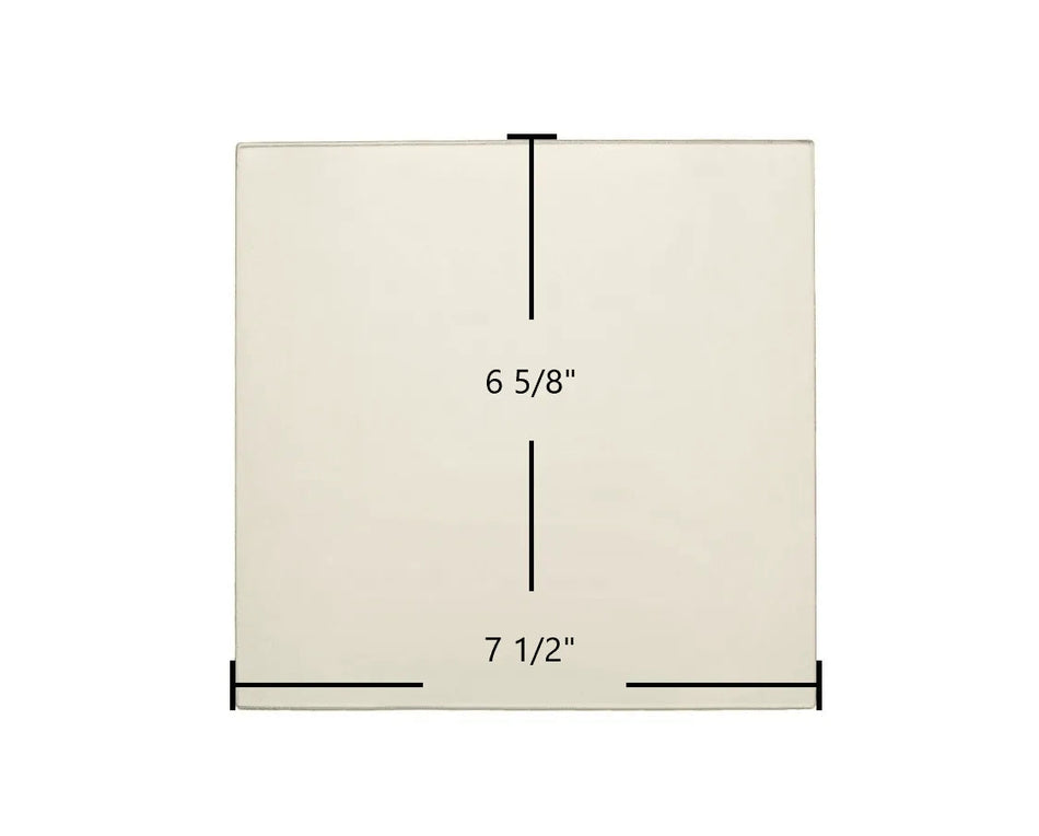 Elmira Fireview Cook Stove 1840, 1842 Ceramic Glass Panel (7 1/2" x 6 5/8") | Replacement Part #3337 - Total Hearth