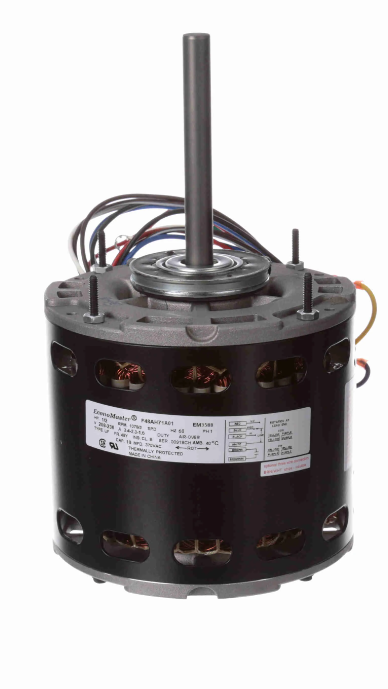 HVAC Furnace Blower Motor – EM3588 | 1/2 HP | 1075 RPM | 208-230V | 3-Speed | Open Air Over | OEM Replacement