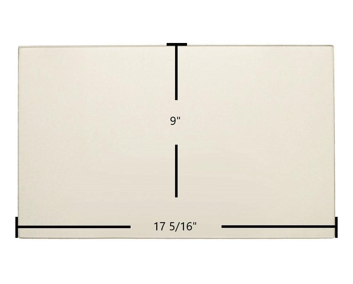 Enerzone Solution 2.0-I Ceramic Glass Panel (17 5/16" x 9") | OEM High-Temperature Replacement - Total Hearth