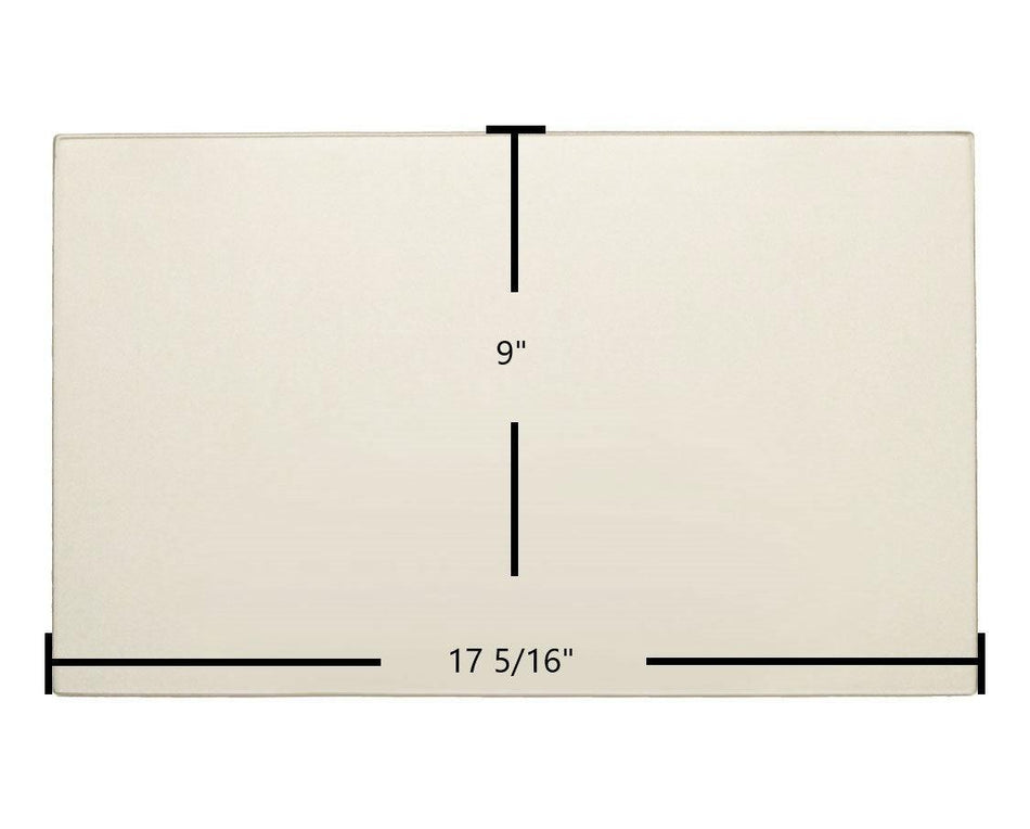 Enerzone Solution 2.0-I Ceramic Glass Panel (17 5/16" x 9") | OEM High-Temperature Replacement - Total Hearth
