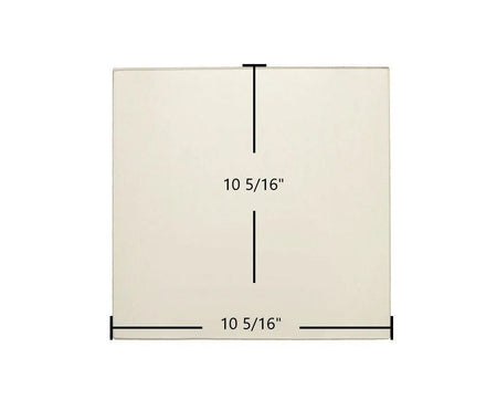 Enerzone Cambridge Pellet Ceramic Glass Panel (10 5/16" x 10 5/16") | OEM High-Temperature Replacement - Total Hearth