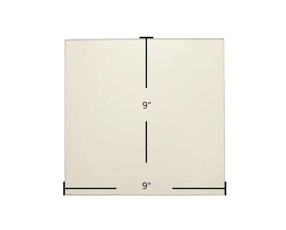 England's Stove Works 25-PDVC, 24-ACD/FC, 50-SHW24/16, 50-TRW24/16, 55-SHP10, 55-TRP10 Ceramic Glass Panel (9" x 9") | AC-G9 OEM High-Temp Replacement - Total Hearth