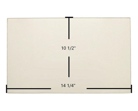 England's Stove Works 17-VL, 25-EP, 55-SHPEP, 55-TRPEP Ceramic Glass Panel (14 1/4" x 10 1/2") | AC-G40 OEM Center Replacement - Total Hearth