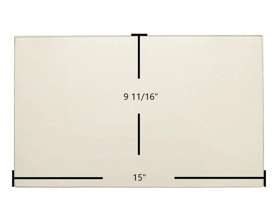 Enviro Solus Center Ceramic Glass Panel – OEM Replacement (15" x 9 11/16") | Part #EF-4I-062 - Total Hearth