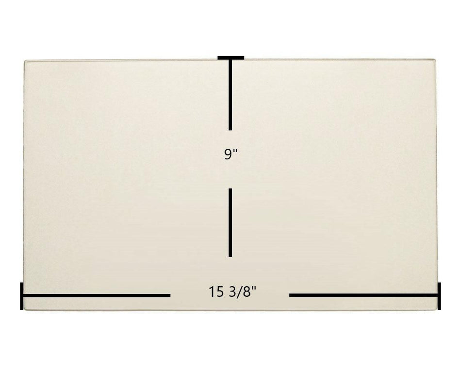 Enviro EF3 Ceramic Front Glass Panel – OEM Replacement (15 3/8" x 9") | Part #50-1062 - Total Hearth