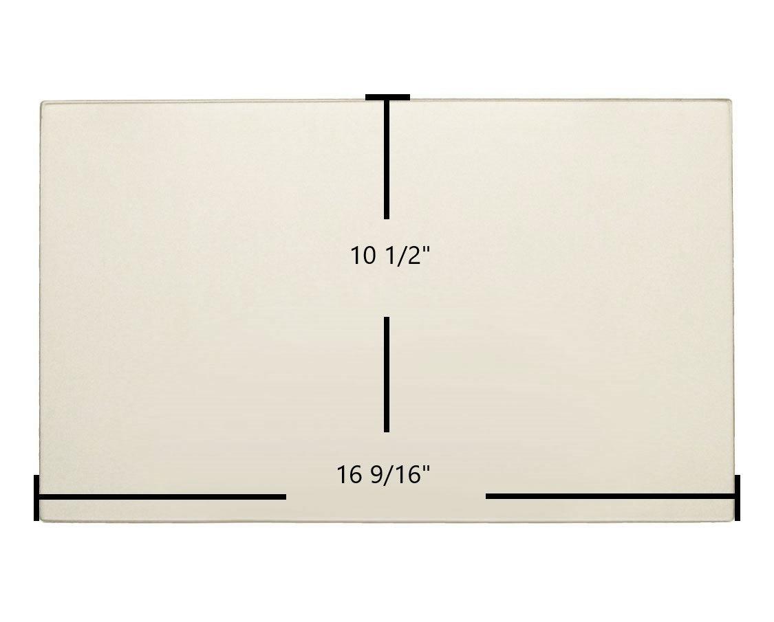 Enviro Kodiak, Cabello, Venice, Boston Ceramic Glass Panel – OEM Replacement (16 9/16" x 10 1/2") | Part #10-000 - Total Hearth