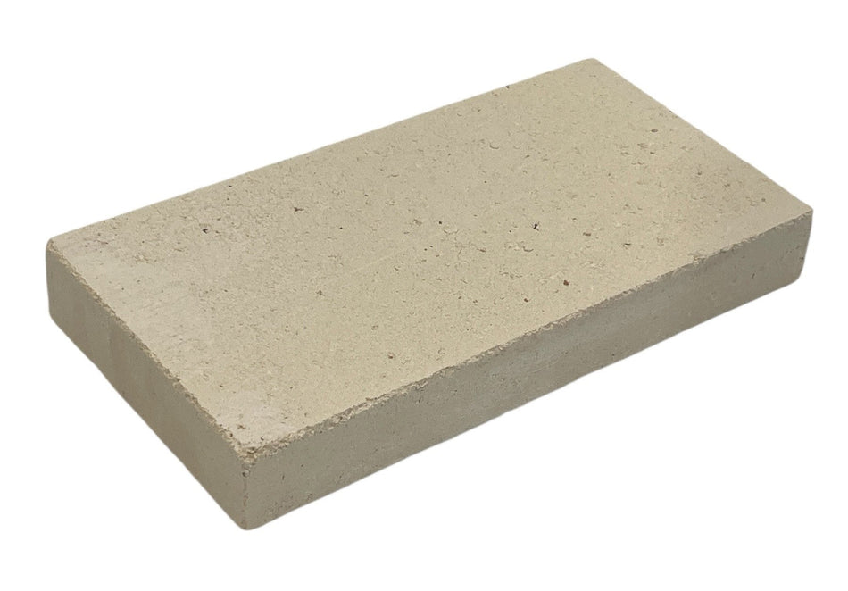 Firebrick (5B941) – 9" x 4 1/2" x 1 1/4" – Sandstone Color – High-Temp Replacement Brick - Total Hearth