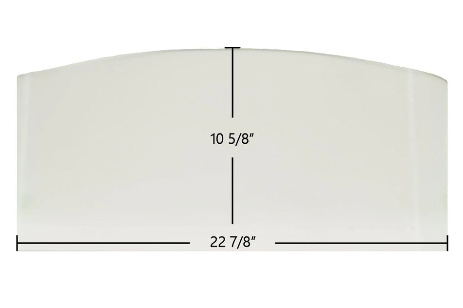 Fireplace Xtrordinair 33 Elite Plus Ceramic Archtop Door Glass – OEM Replacement (22 7/8" x 10 5/8") | Part #250-02195-1 - Total Hearth