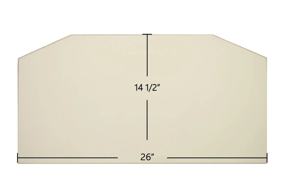 Fireplace Xtrordinair 36 Elite ZC / 36 Elite ZX Ceramic Archtop Door Glass – OEM Replacement (26" x 14 1/2") | Part #985-00745 - Total Hearth