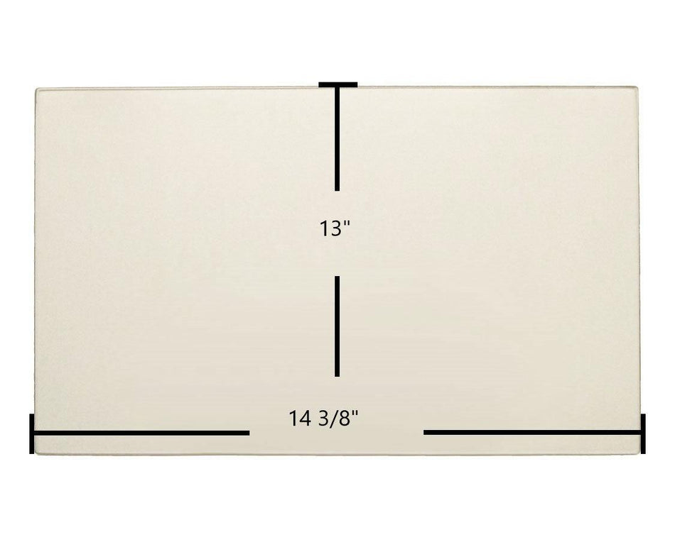 Fuego Fireplace Model C Ceramic Door Glass – OEM Replacement (14 3/8" x 13") | Part #Fuego Fireplace C - Total Hearth