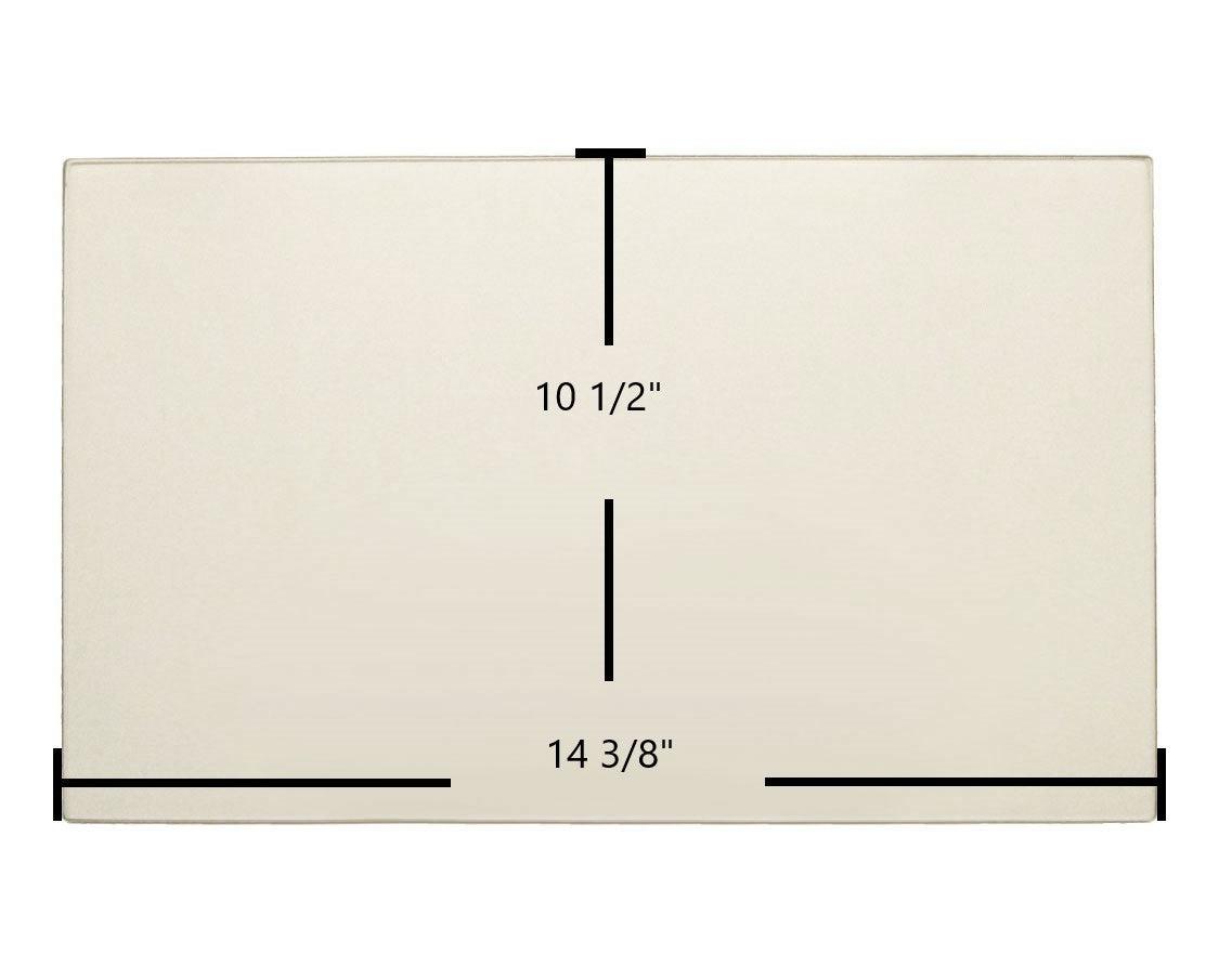 Fuego Fireplace Model D Ceramic Door Glass – OEM Replacement (14 3/8" x 10 1/2") | Part #Fuego Fireplace D - Total Hearth