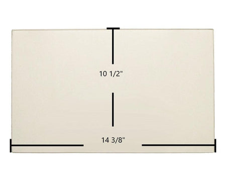 Fuego Fireplace Model D Ceramic Door Glass – OEM Replacement (14 3/8" x 10 1/2") | Part #Fuego Fireplace D - Total Hearth