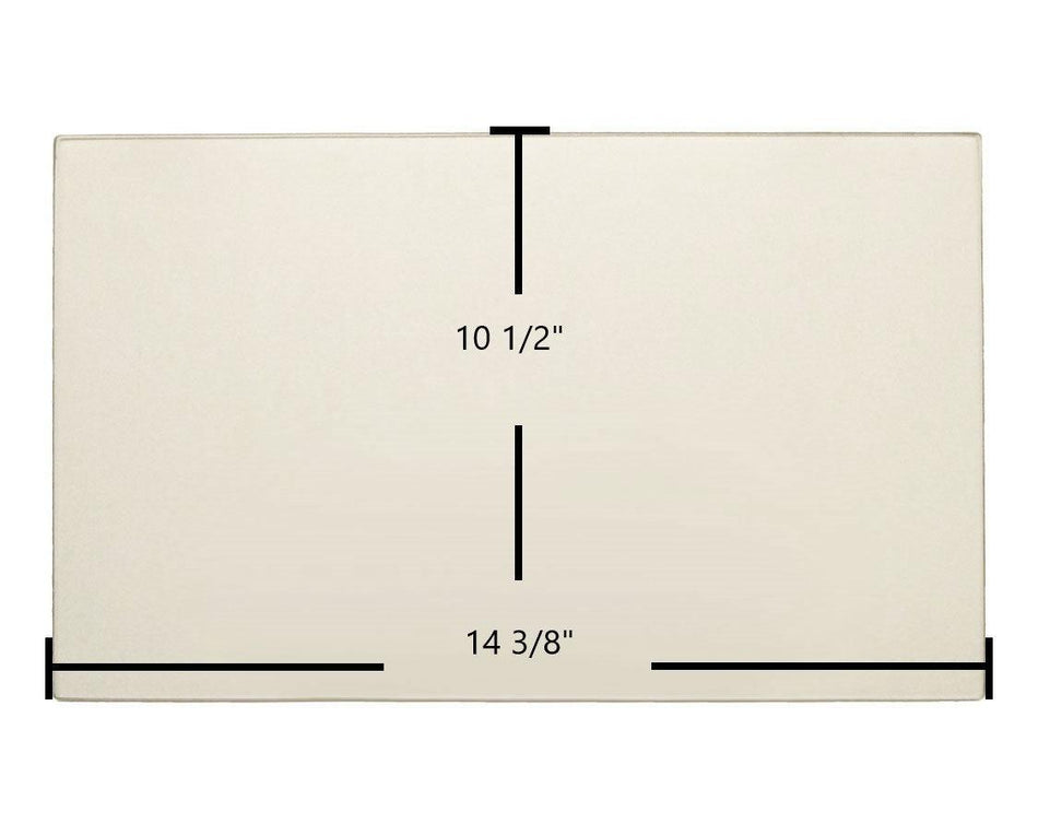 Fuego Fireplace Model D Ceramic Door Glass – OEM Replacement (14 3/8" x 10 1/2") | Part #Fuego Fireplace D - Total Hearth