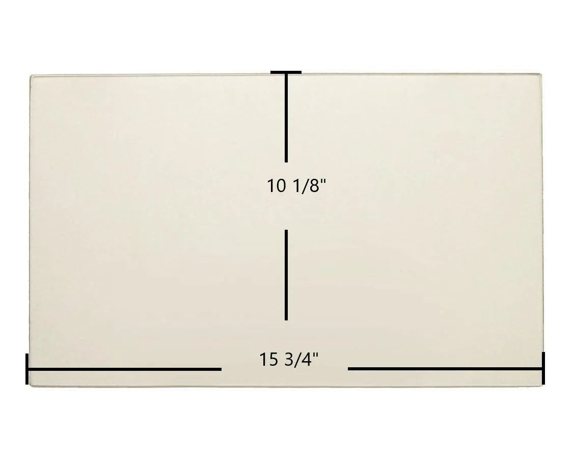 Century FW2800, FW2900 Door Glass – 15 3/4" x 10 1/8" High-Temperature Ceramic Glass Panel (SE74009) - Total Hearth