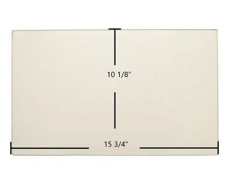 Century FW2800, FW2900 Door Glass – 15 3/4" x 10 1/8" High-Temperature Ceramic Glass Panel (SE74009) - Total Hearth