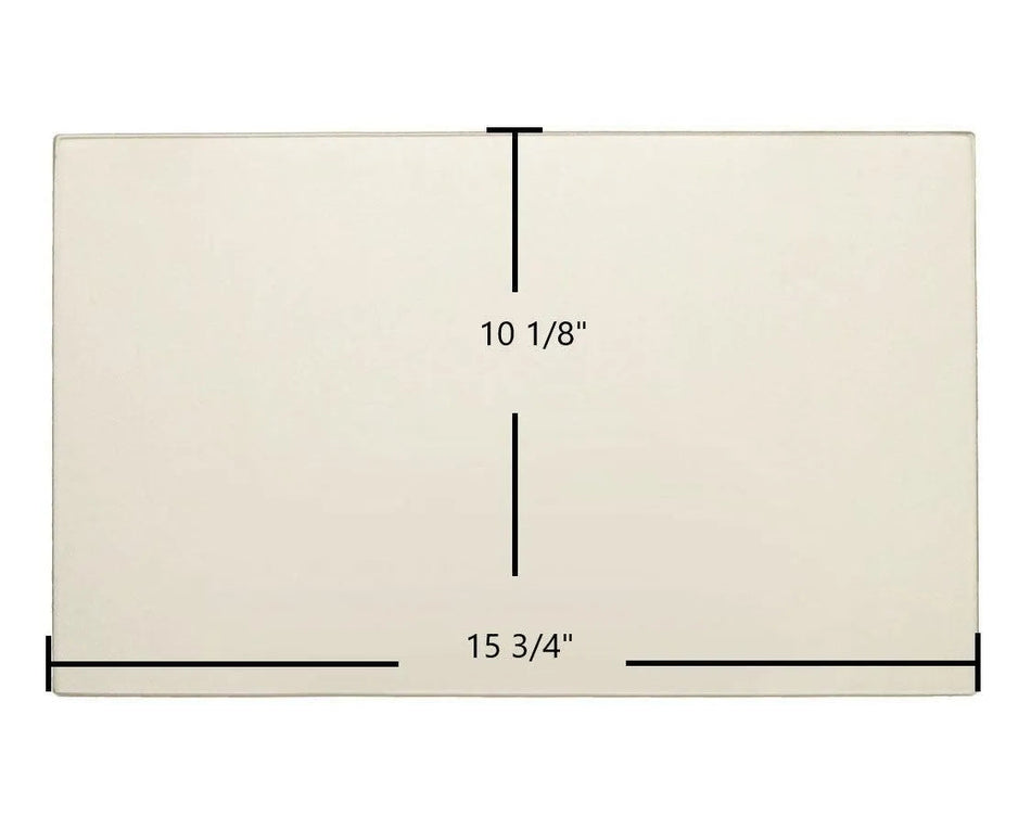 Century FW2800, FW2900 Door Glass – 15 3/4" x 10 1/8" High-Temperature Ceramic Glass Panel (SE74009) - Total Hearth