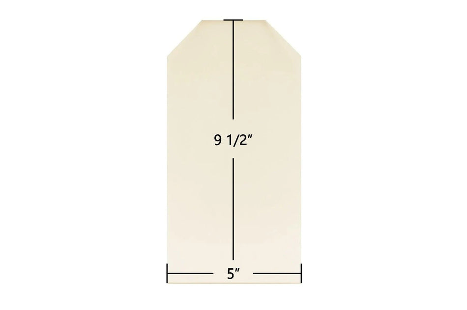Garrison 1 Ceramic Glass Panel – OEM Replacement for Double Door Arch Top (5" x 9 1/2") | Part #garr-mo-1 - Total Hearth