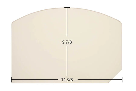 Gibraltar Single Door Archtop Ceramic Glass Panel – OEM Replacement (14 3/8" x 9 7/8") | Part #7G2010SDG - Total Hearth