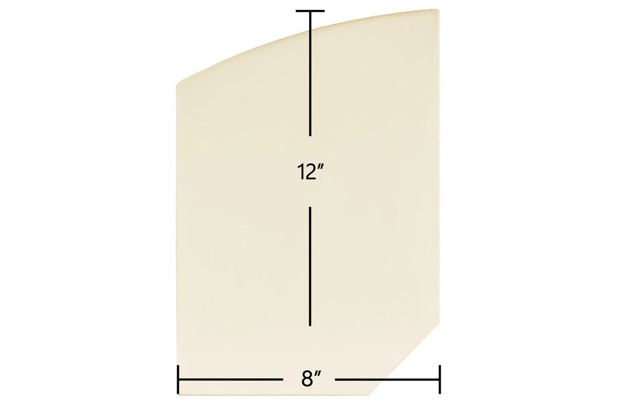Glacier Bay Ceramic Glass Panel – Double Door Archtop Replacement (12" x 8") | Part #7G2011DDG - Total Hearth