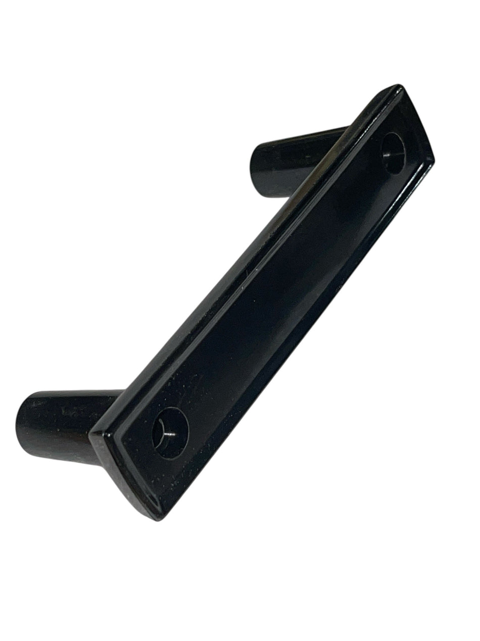 Black Door Handle – Buck Stove | 4¼" Mounting Hole Spacing | OEM Replacement - Total Hearth
