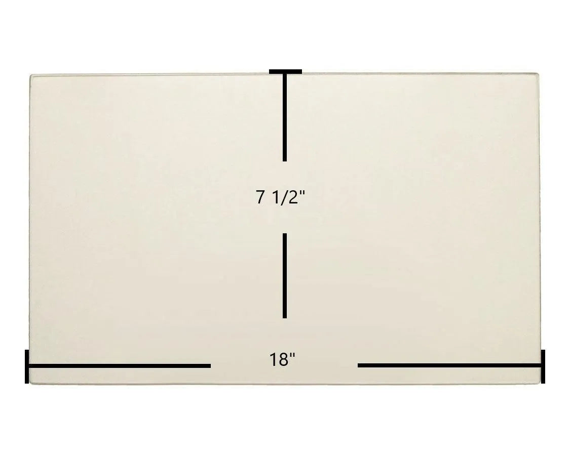 Harman Advance (Hopper Lid) Ceramic Glass Panel (18" x 7 1/2") | OEM Replacement | Part #3-40-06693 - Total Hearth