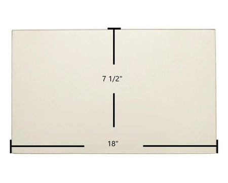 Harman Advance (Hopper Lid) Ceramic Glass Panel (18" x 7 1/2") | OEM Replacement | Part #3-40-06693 - Total Hearth