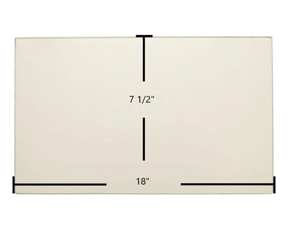Harman Advance (Hopper Lid) Ceramic Glass Panel (18" x 7 1/2") | OEM Replacement | Part #3-40-06693 - Total Hearth