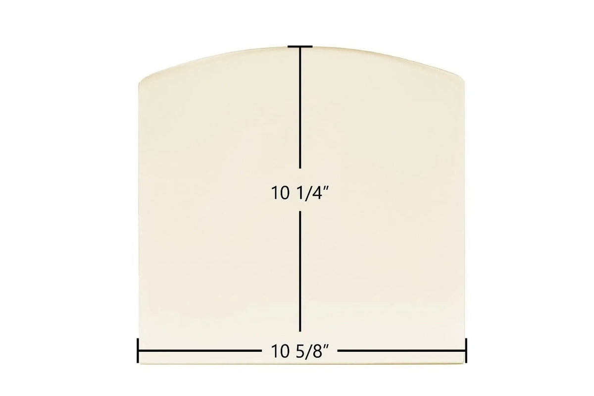 Harman Invincible Ceramic Glass Panel (10 5/8" x 10 1/4") – Archtop High-Temp Replacement | Part #3-40-00280 - Total Hearth